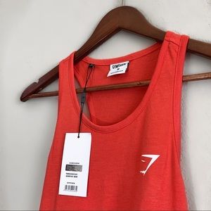 GYMSHARK OVERSIZED VEST IN RED